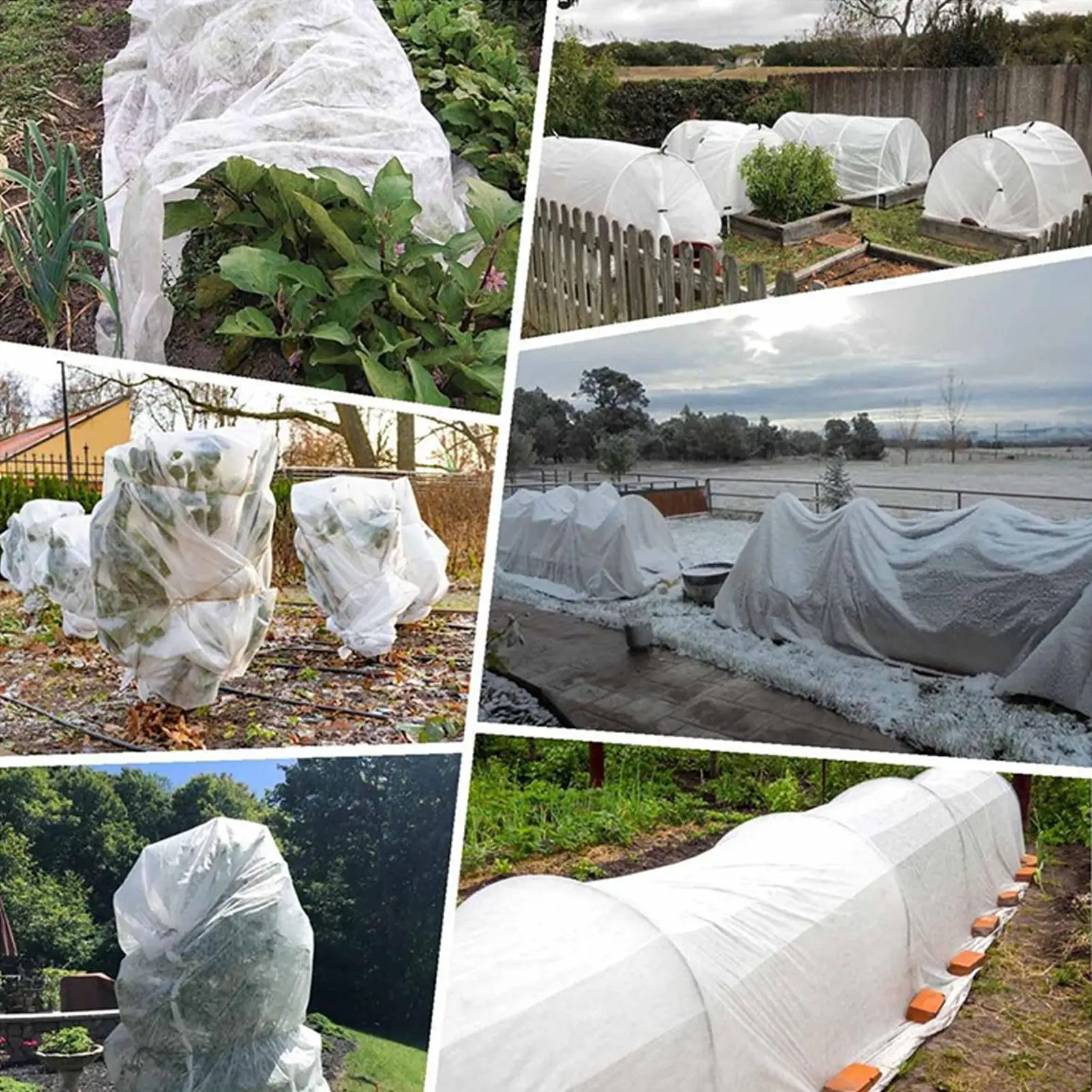 Plant Covers Freeze Protection Thickened Winter Plant Cover Sun Shade Cold Proof Protector Blankets For Yard Landscape Orchard