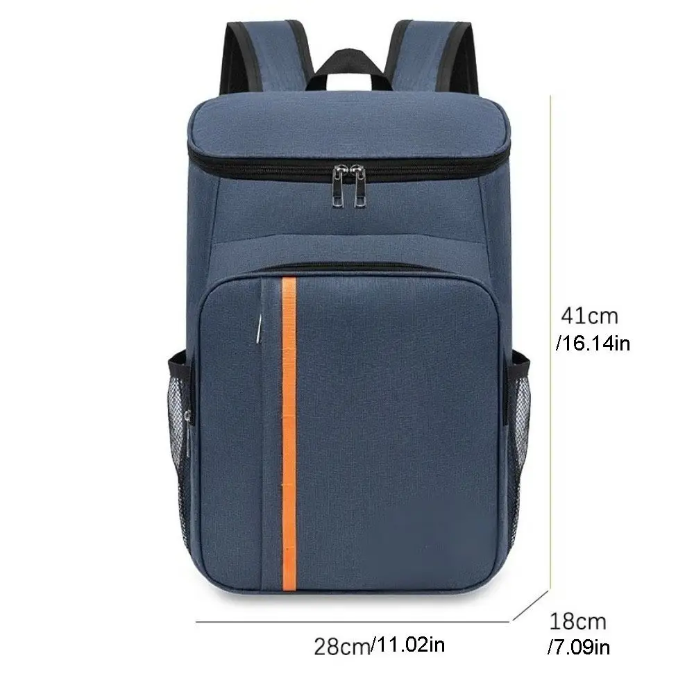 Insulated Insulated Backpack Double Shoulder Thickened Portable Thermal Lunch Bag Fashion Oxford Large Capacity Cooler Bag