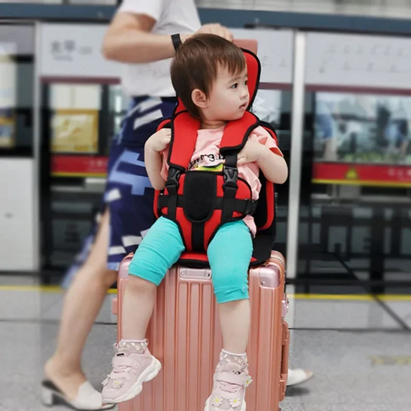 Seat Cushion For Suitcase Dining Chair Baby Car Straps To Child Seat Baby Travel Support Toddler Luggage Seat Safety Accessories