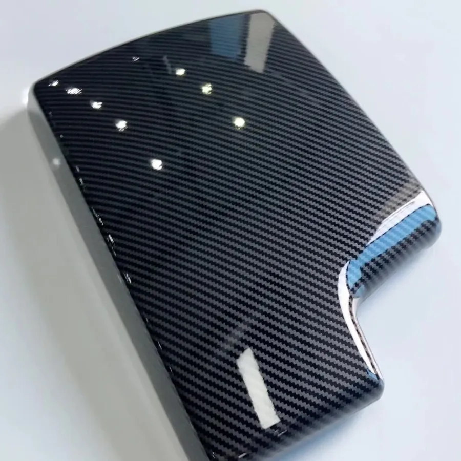 لسيارات BMW 3 Series E90 05-12 ملصق نمط ألياف الكربون لغطاء صندوق مسند الذراع لوحة التعديل الداخلي مقاومة للاهتراء متعددة الاستخدامات