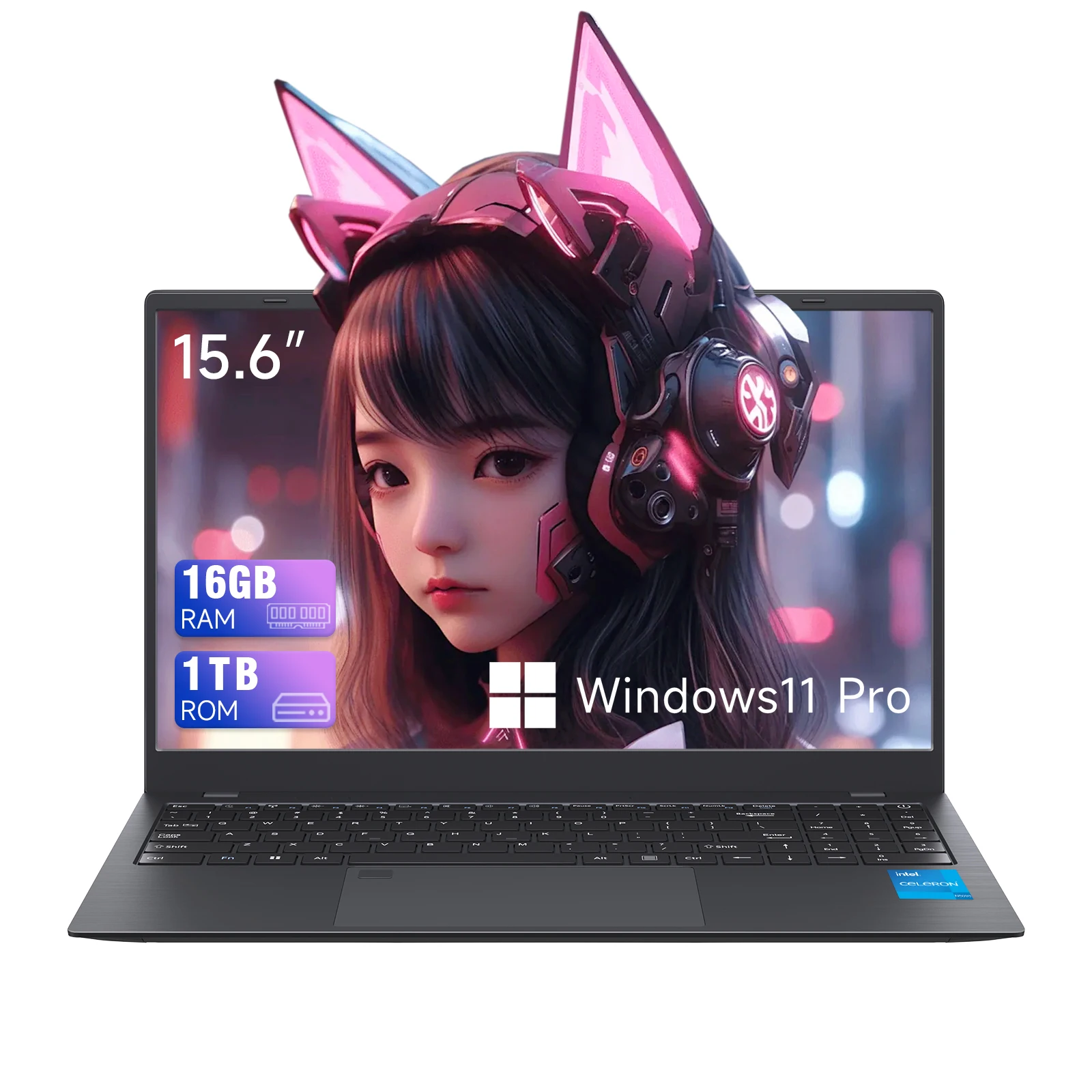 15,6-calowy laptop biznesowy Notebook PC CPU N5095 16 GB RAM 1 TB SSD Pamięć masowa Windows 11 Rozpoznawanie linii papilarnych Podświetlana klawiatura