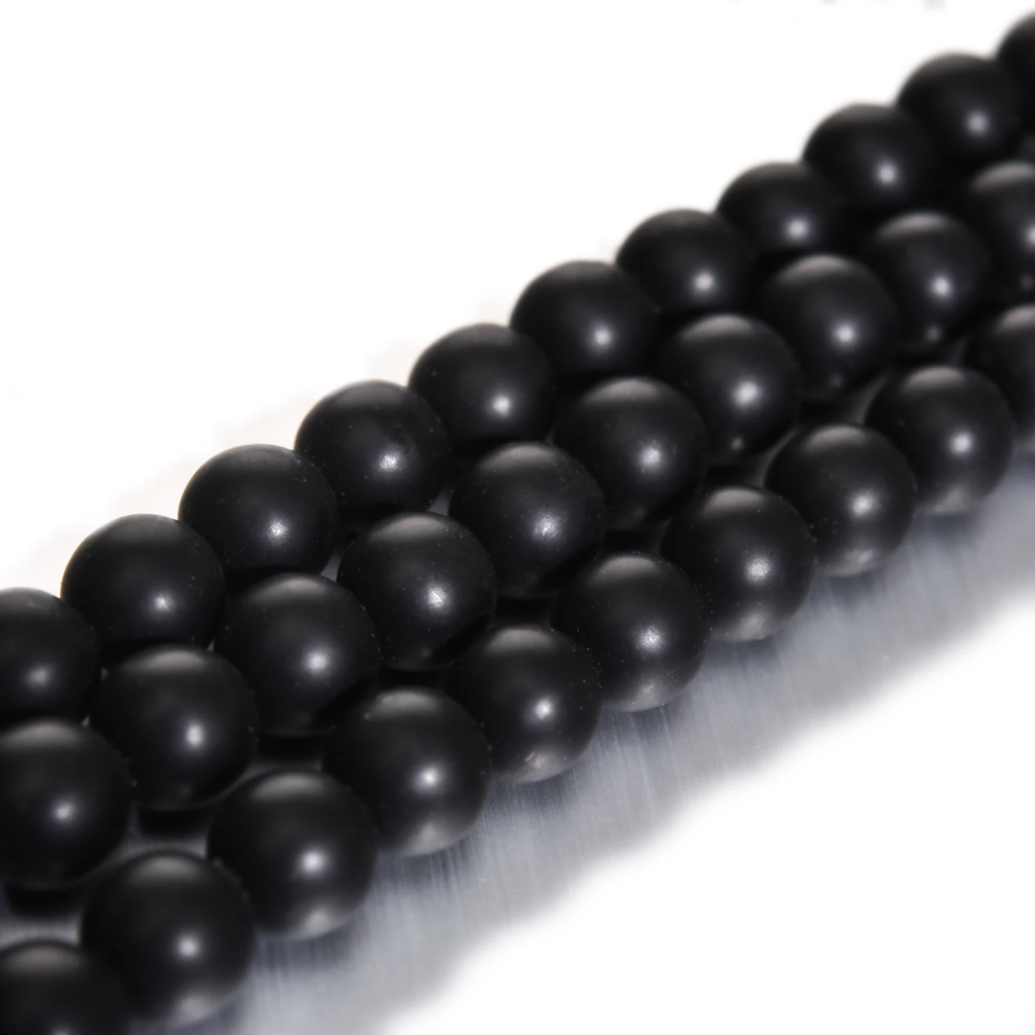 Black Matte Onyx Beads Dull Polish Round Natural Stone Beads for diy Jewelry Making 4/6/8/10/12mm Full Strand 15 inch