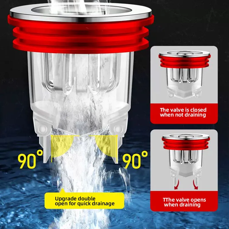 

Floor Drain Core Universal Anti-insect Anti-odor Inner Core Toilet Sewer Floor Anti-blocking Drainage Core Durable