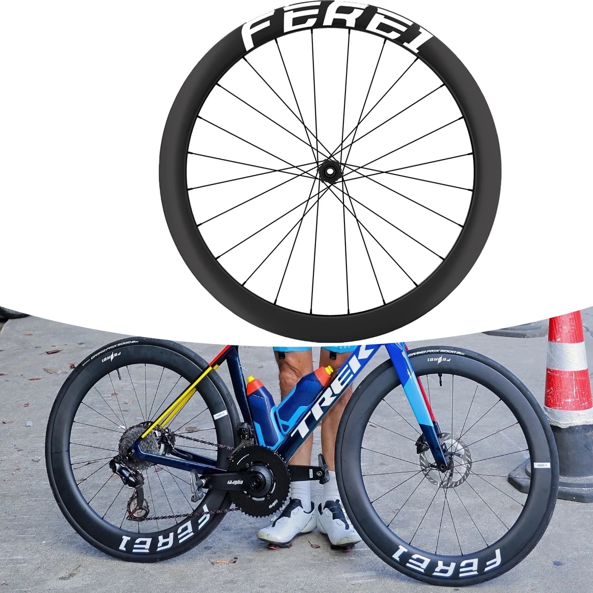 

STLF Ferei UCI 700C Carbon Fiber Road Wheelset Disc Brake Tubeless Road Bike Wheels Best Budget Option for Best Carbon Road Wh
