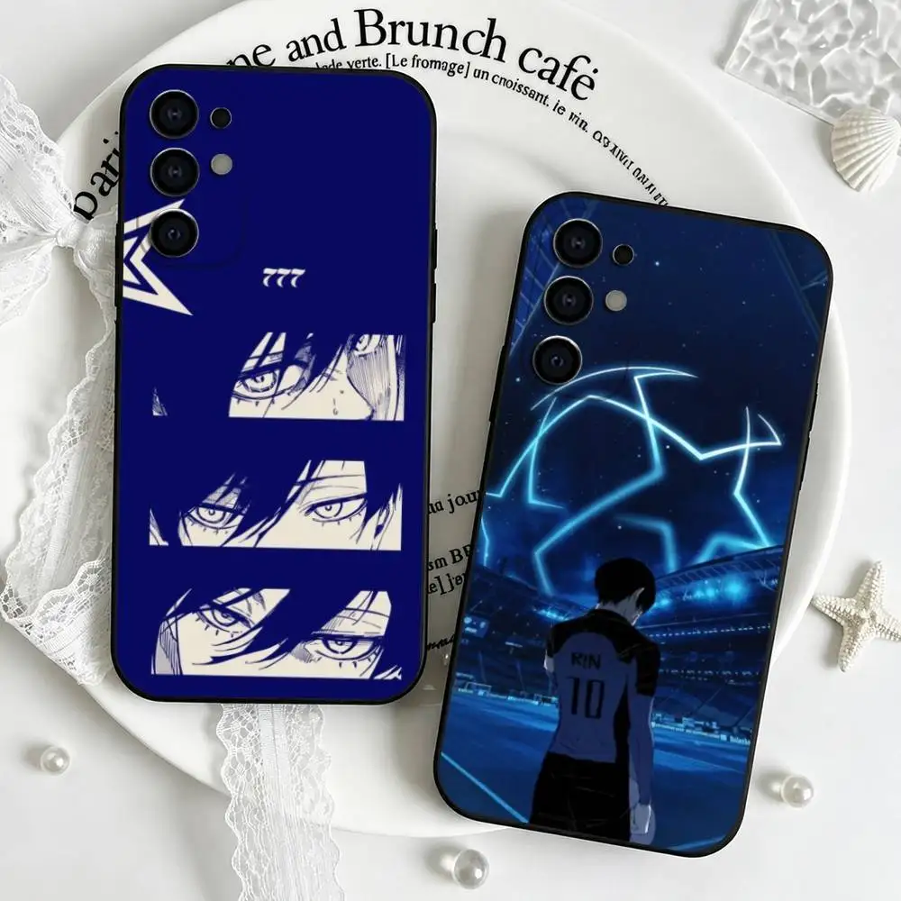 Blues Locks-es Rin Itoshi Phone Case Black Silicone Soft For Samsung S25,S24,S21,S22,S23,S30,Ultra,S20,Plus,Fe,Lite