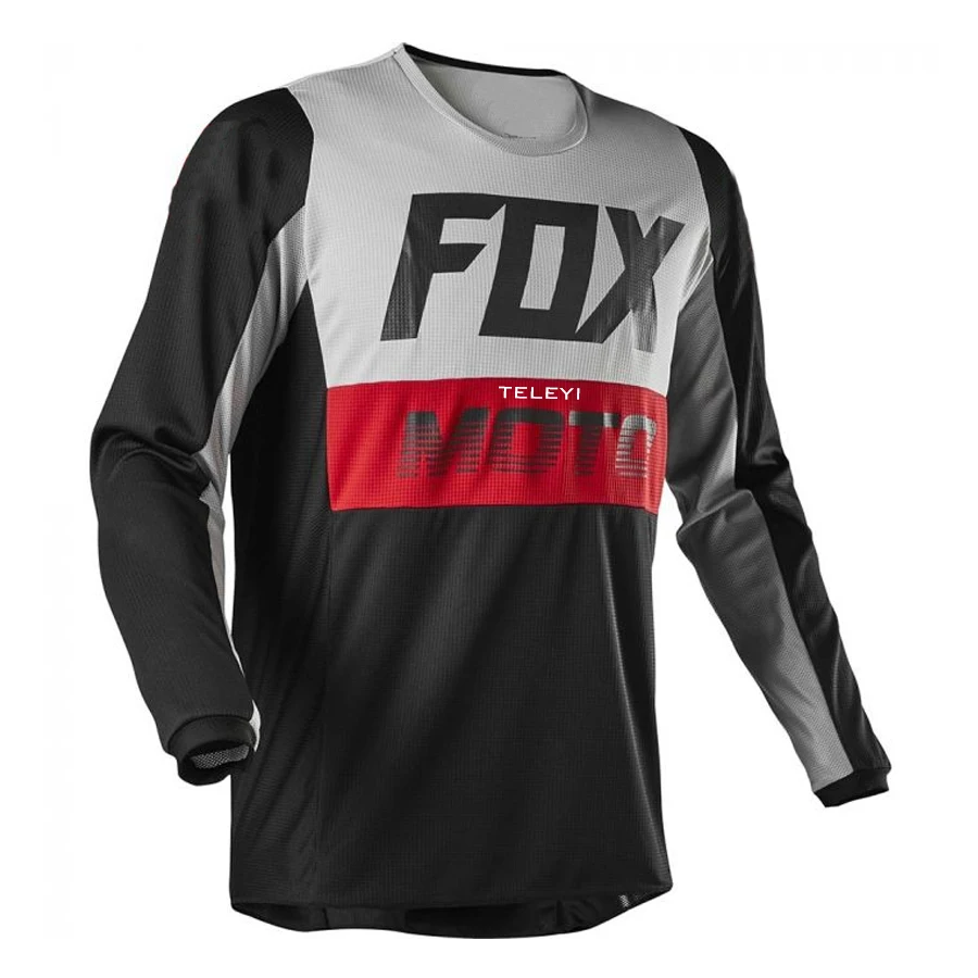 

FOX teleyi 2024 Downhill Jerseys Mountain Bike MTB Shirts Offroad DH Motorcycle Jersey Breathable Motocross Sportwear Clothing