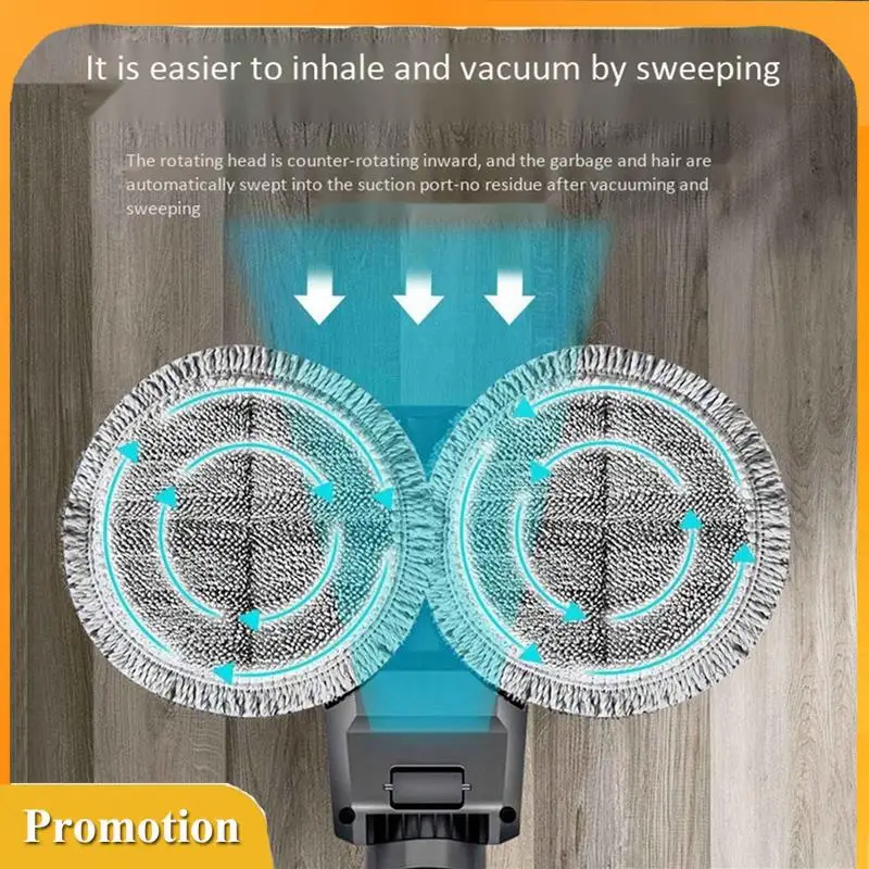 

-A61K 2X Electric Wet Dry Mopping Head For Dyson V7 V8 V10 V11 Cordless Vacuum Cleaner Accessories With Water Tank Mop Pads
