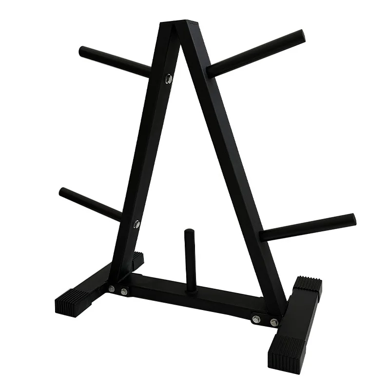 ชั้นวางบาร์เบลเหล็กอเนกประสงค์สำหรับเก็บแผ่นน้ำหนักแบบตั้งตรงจากโรงงาน - ปลอดภัย ทนทาน สีดำ ปรับแต่งได้สำหรับใช้ในบ้าน