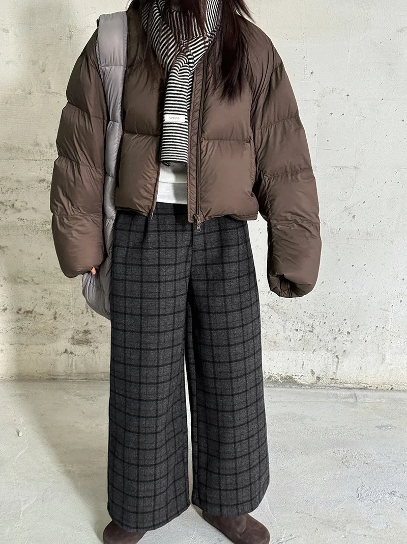 LIMO 2025 New Women's Oversized Nylon Puffer Coat Y2K Winter Fashion White Duck Down Jacket Streetwear Warm Outdoor