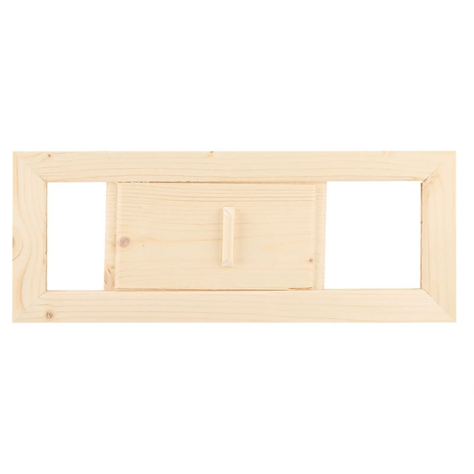 Wooden Rectangle Air Vent Grille for Sauna Steam Room - Home Spa Accessory