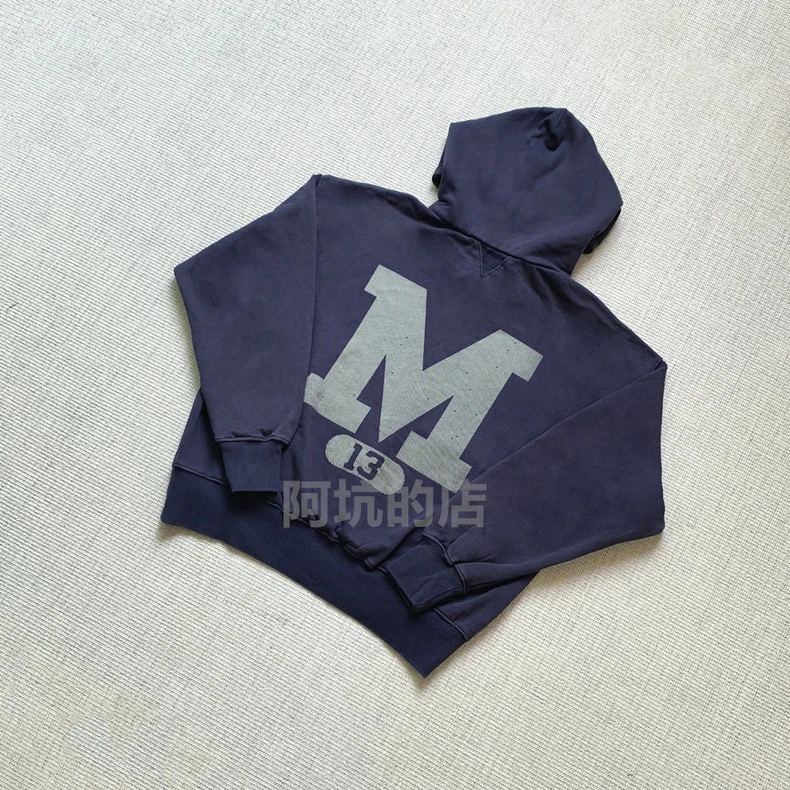 2025ss Casual Saint Michael M13 Hoodies Oversized Pure Cotton Sweatshirt Men Clothing