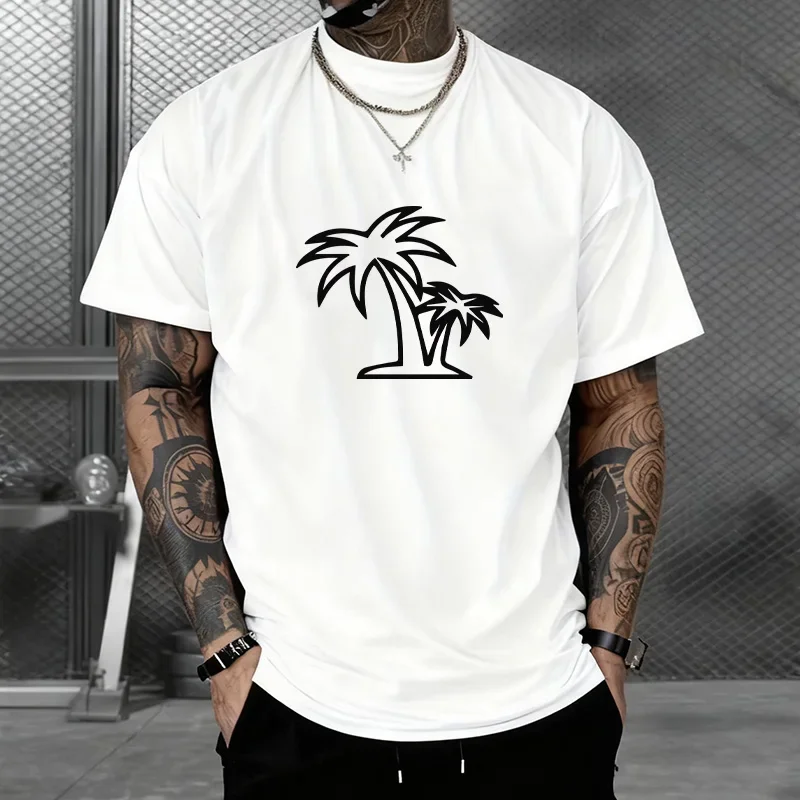 2025 Men's Breezy Casual Tee Ultra Lightweight Cotton Blend Crew Neck Short Sleeve for Maximum Comfort in Spring and Summer Heat