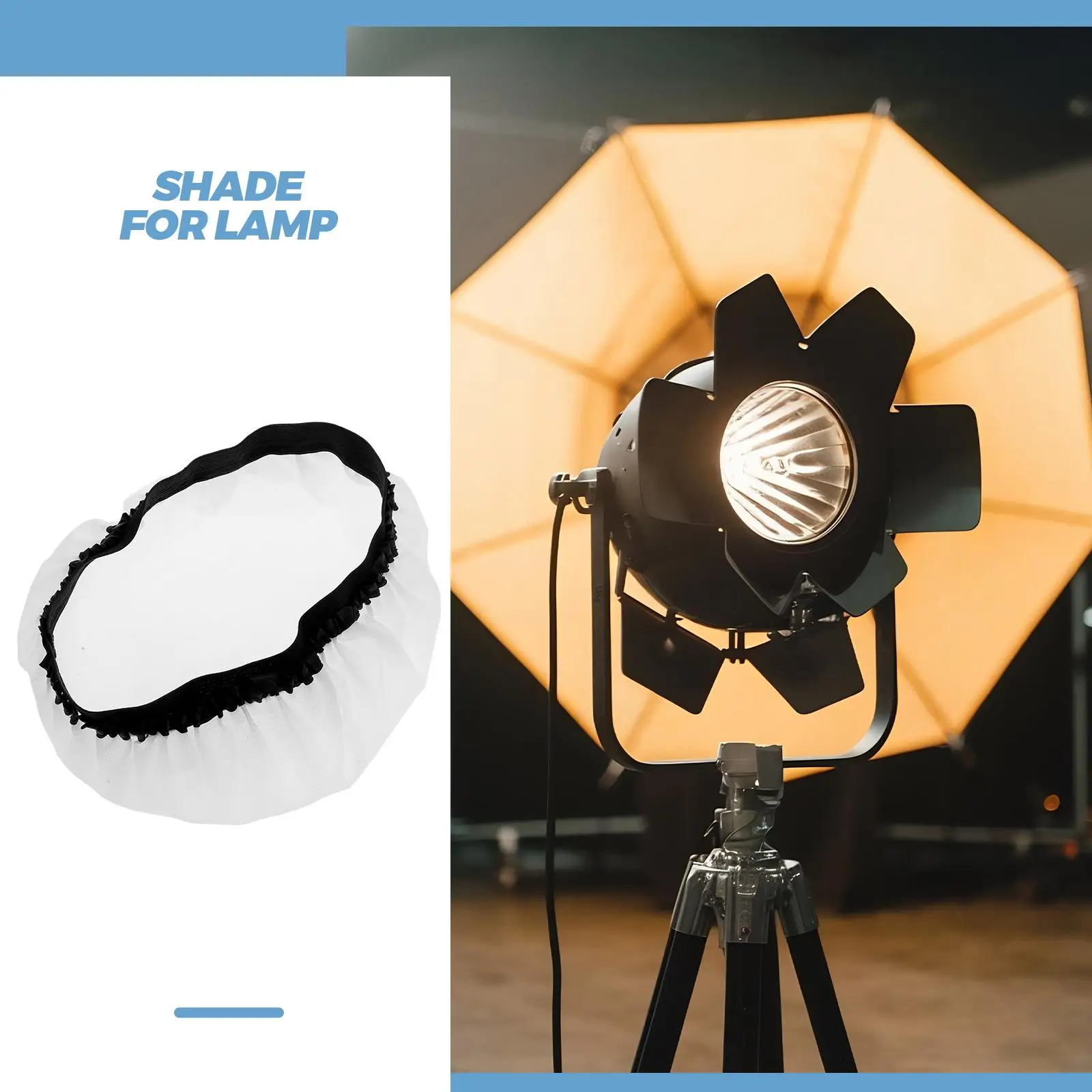 2 ชิ้น Soft Light Shade โคมไฟผ้า Diffuser ผ้าขนาดเล็ก Shades การถ่ายภาพโคมไฟอุปกรณ์แสงสว่างปากกว้าง