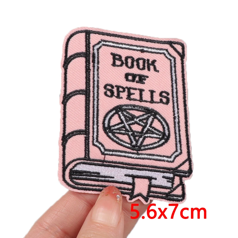 Cartoon Patch Iron On Patches For Clothing Thermoadhesive Patches On Clothes Badge Mushroom/Book Embroidery Patch Animal Sticker