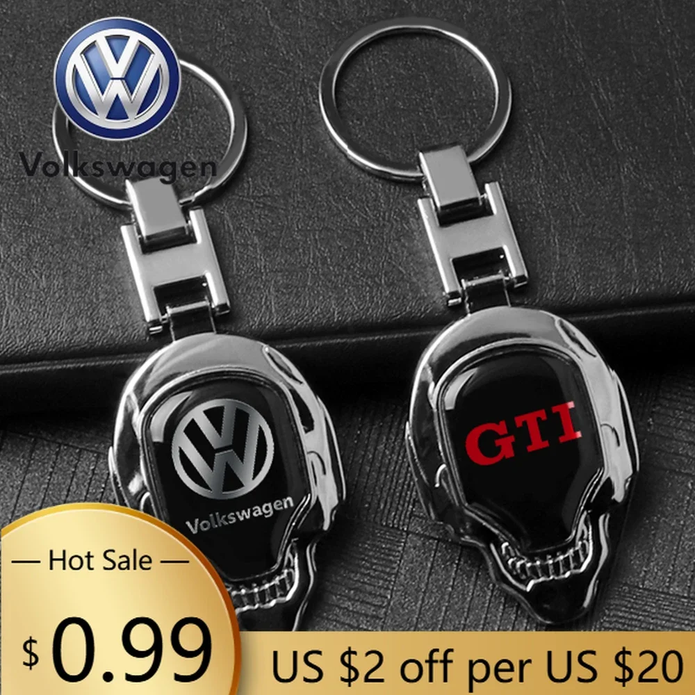 

For VOLKSWAGEN VW 3D Metal Car Keychain Ring Key Holder Decoration For Volkswagen VW Golf Polo Tiguan Passat B6 Jetta Touran CAD
