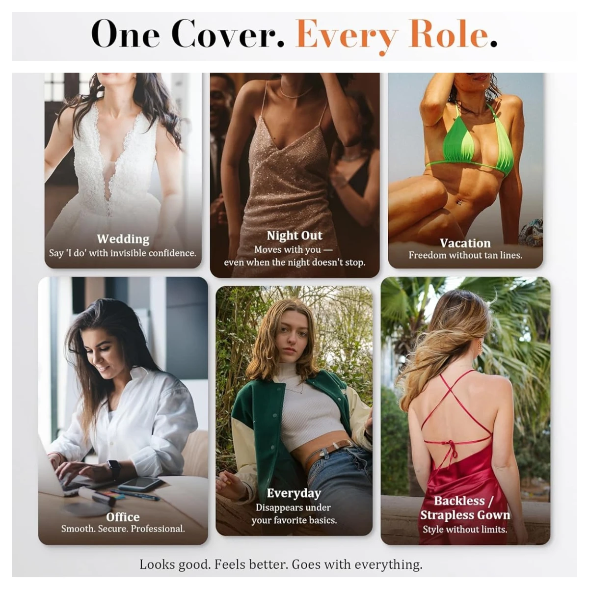 5 Pares de Cubrepezones Reutilizables para Mujer, Adhesivos de Silicona para Pezones, Pétalos Adhesivos Lavables para Sujetador