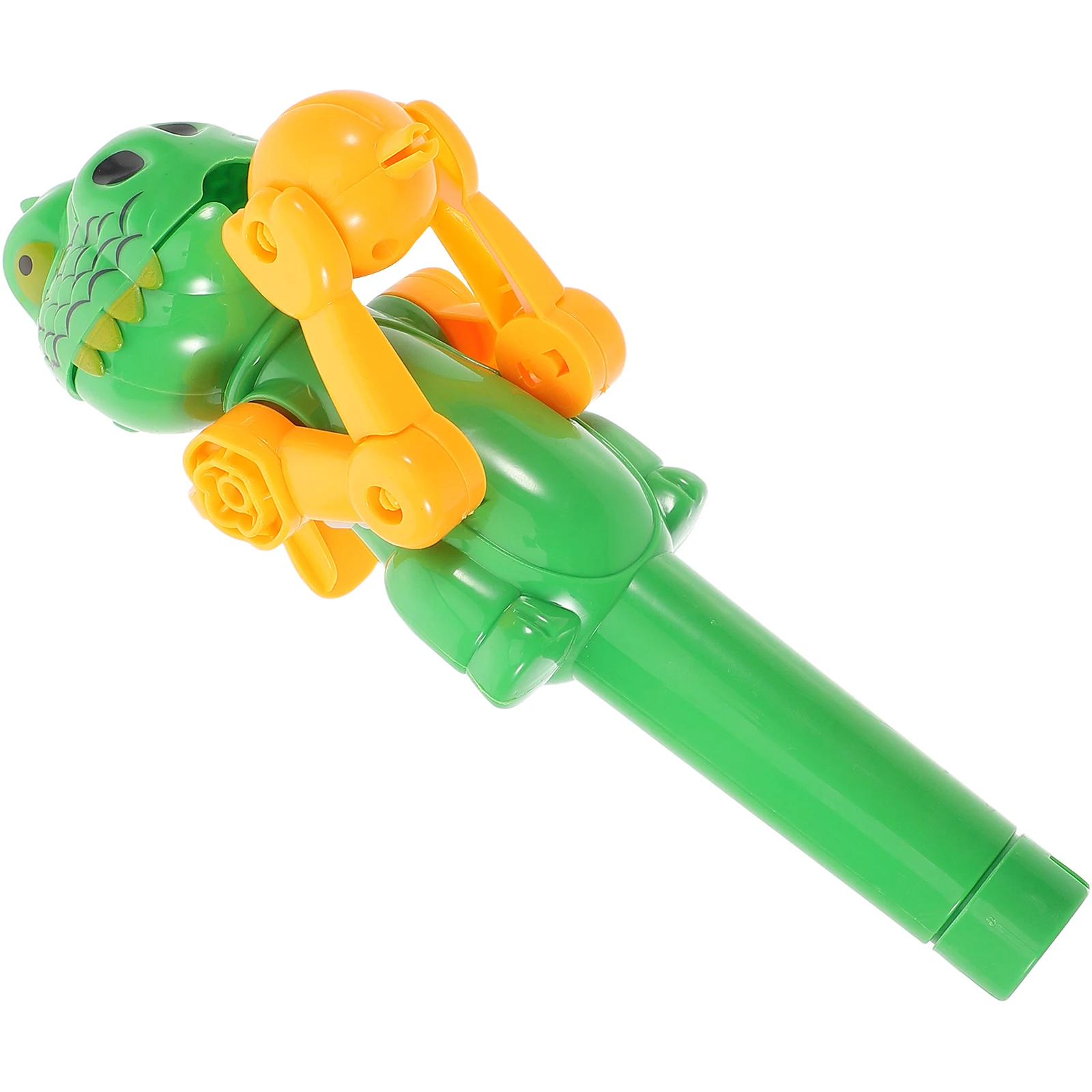 

1pcs Children Robot Lollipop Storage Toy Dinosaur Lollipop Holder Toy Shooting Launcher Halloween Fruit Storage Gadgets