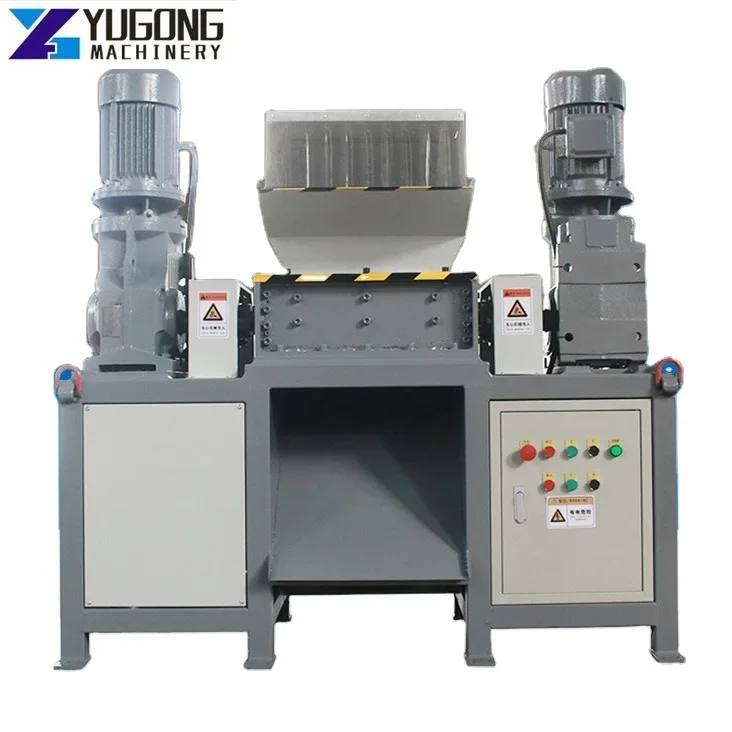 YG High Capacity Shredder for Recycling Plastic Wood Aluminium Waste Cardboard Two Double Shredding Crusher Machine