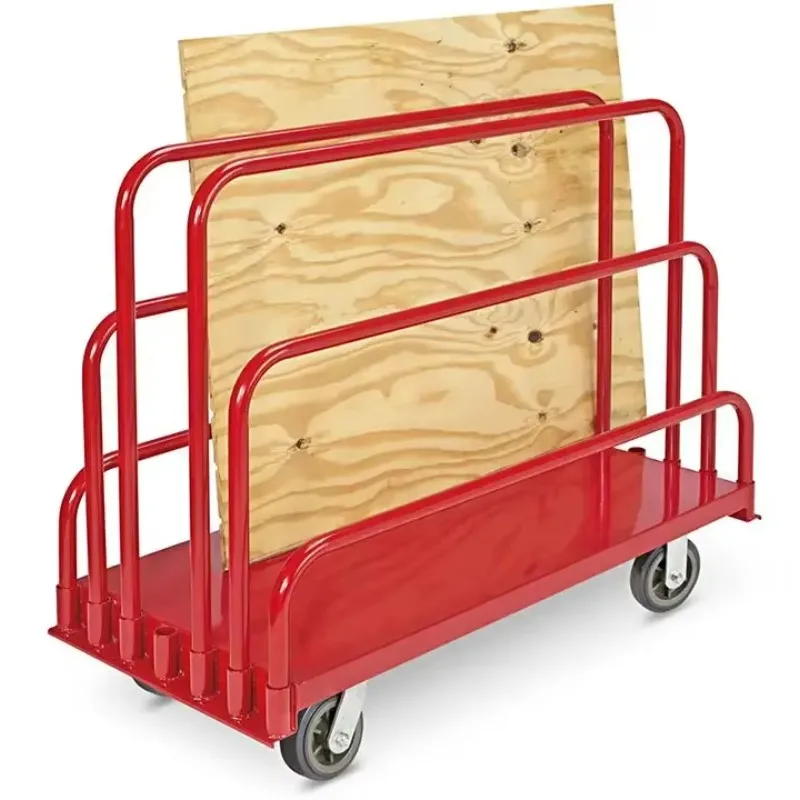 

2000 Pound Capacity Panel Truck Heavy Duty Platform Trolley with Rubber Wheels, Adjustable Panel Truck