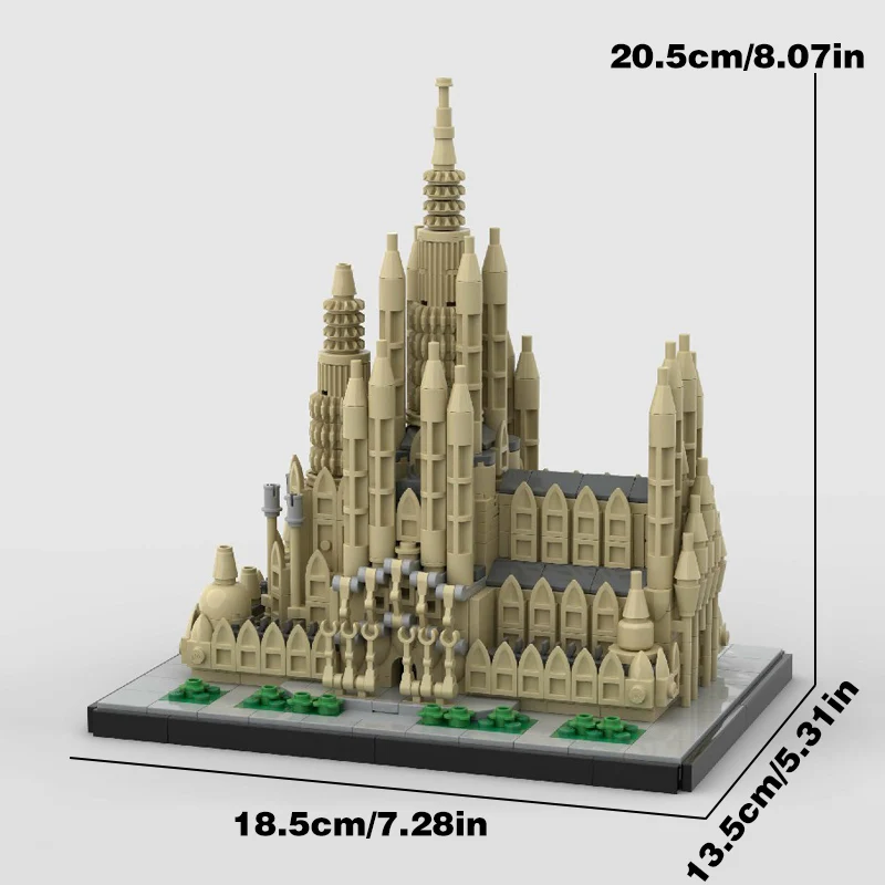 مجموعات مباني البيت المقدس من باسيليكا، مجموعة نماذج كتل المباني المعيارية لمتجر شقة المدينة، هدية 854 قطعة #6