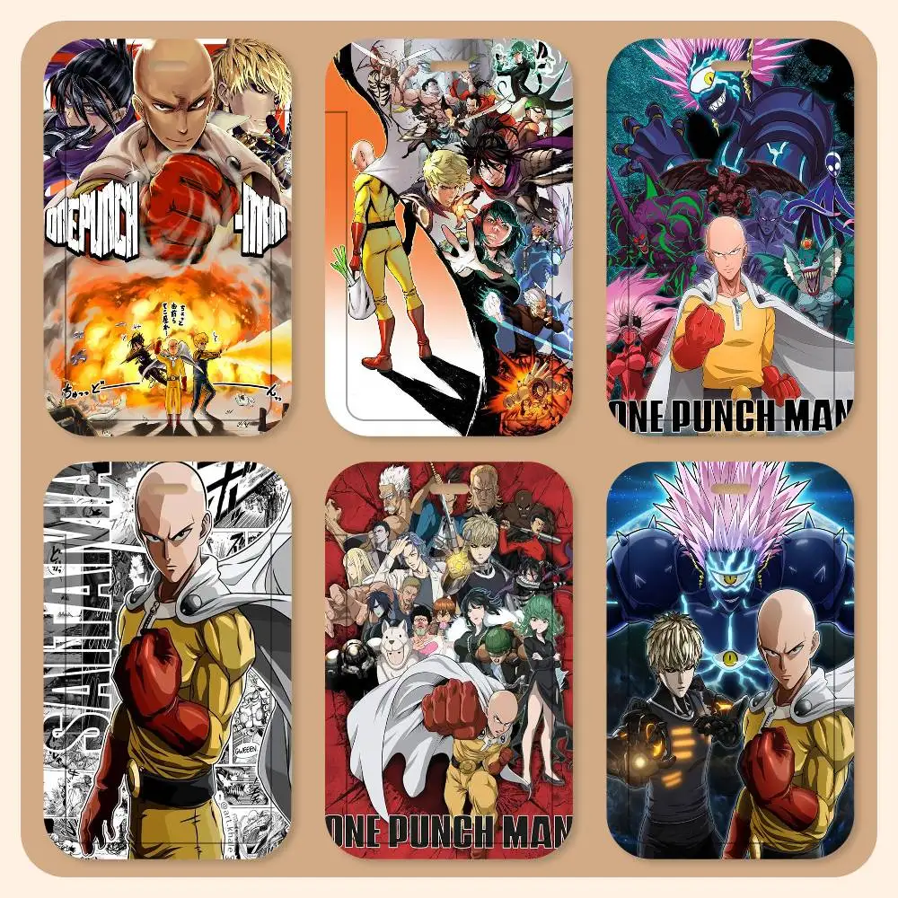 One Punch Man Saitama Anime Lanyard Card Holders Student ID Card Holders Neckband Card Holders Access Control Accessories Gifts