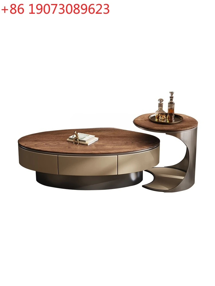

Medieval Solid Wood Coffee Table TV Cabinet, North American Black Walnut Coffee Table TV Cabinet Can Be Stored