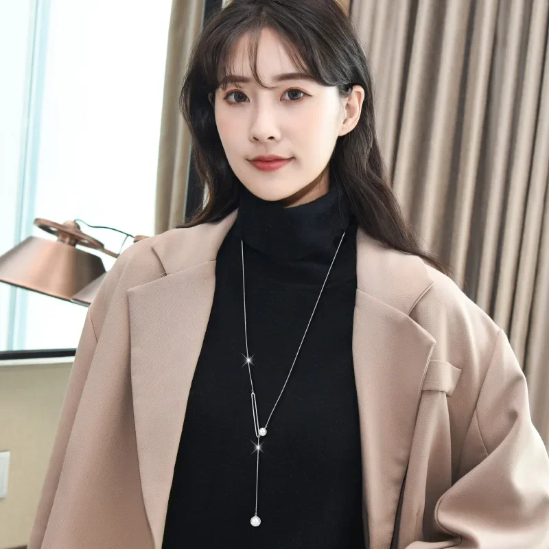 2025Простые и атмосферные длинные женские свитера-цепочки, аксессуары для ожерелья
