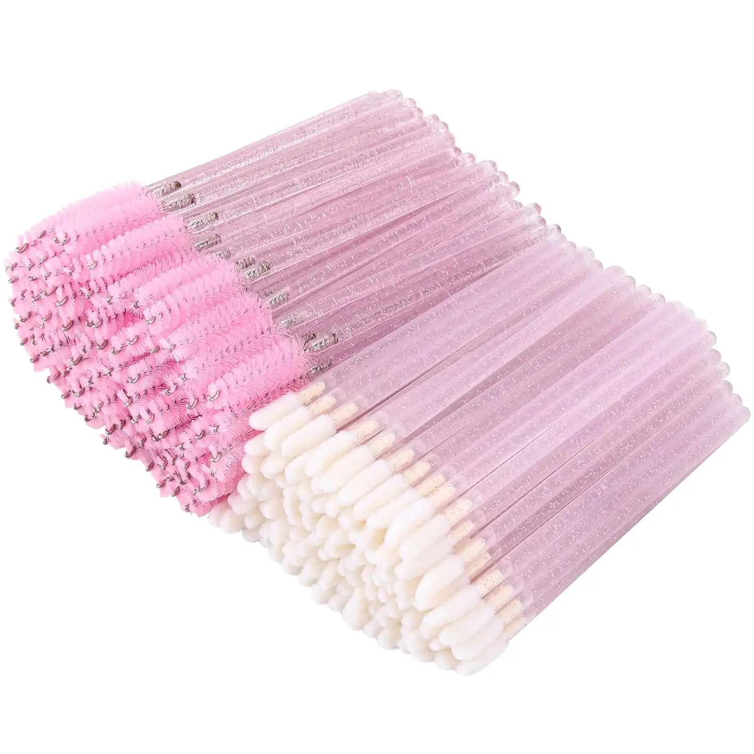 265pcs Eyelash Extension Supplies Kit Disposable Lash Spoolies Brushes Micro Cotton Swab Brush Mascara Wand Lipstick Applicator