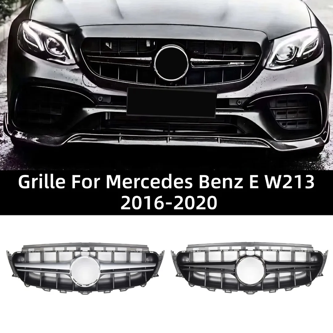 Für Mercedes Benz E-Klasse W213 C238 A238 2016-2020 E200 E260 E300 E350 E63 Frontstoßstangengrill Kühlergrill Gitter Zubehör
