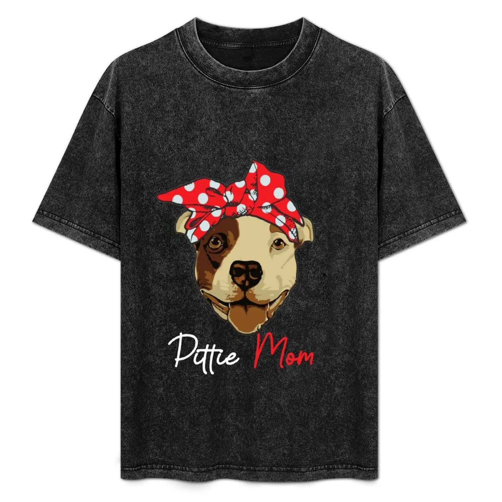 Camiseta feminina Pittie Mom para amantes de cães Pitbull, camiseta engraçada para o Dia das Mães, camiseta de desempenho Cool Dry