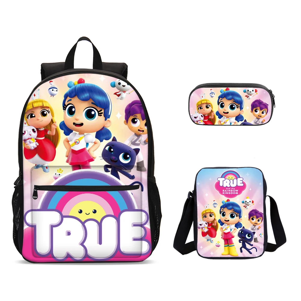 

Набор из 3-х предметов: детский рюкзак True and the Rainbow Kingdom, сумки на ремне, сумки-карандаши, школьный рюкзак, сумки для мальчиков и девочек, лучший подарок