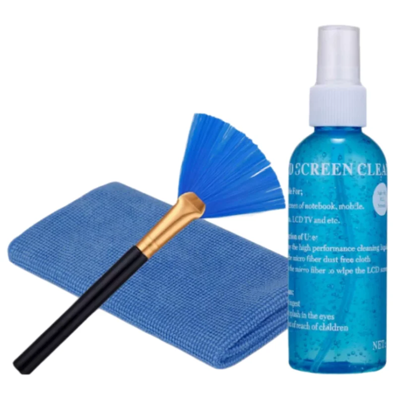 Laptop Cleaning Kit with Screen Cleaner Keyboard Dust Removal Tools for Mobile Phones LCD Screen Stain Removal Dust Cleaning Set