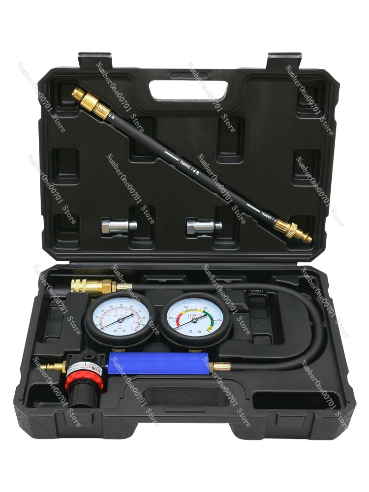 Engine Cylinder Side Leakage Tool, Leak Detection Pressure Gauge, Automotive Testing Instrument