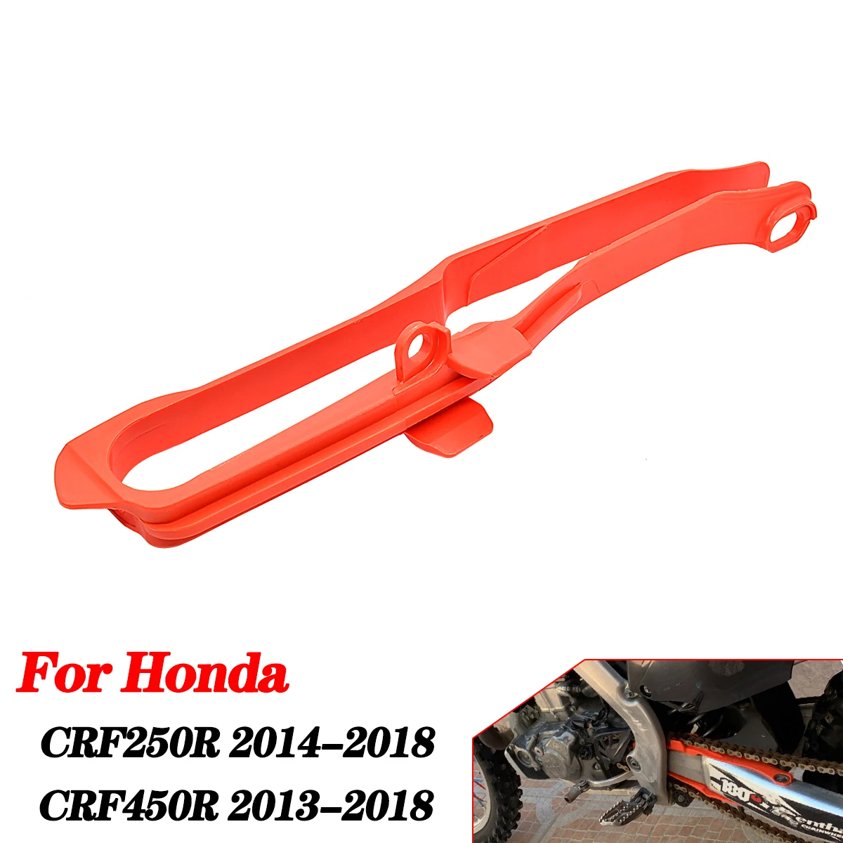 

For Honda Honda CRF250R CRF450R CRF 250R 450R 2013-2018 Motorcycle Swingarm Chain Slider Guide Guard Enduro Dirt Pit Bike