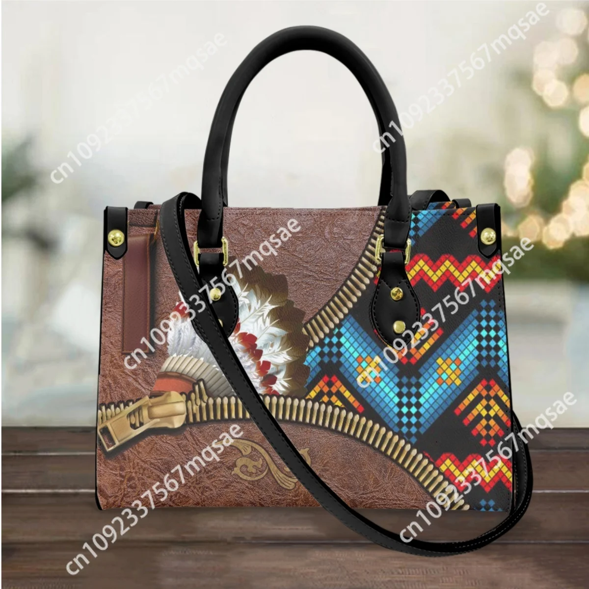 

Handbags Women Leather Luxury American Tribe Design Female Top-handle Totes Bag Shoulder Bags Casual Messenger bolsa feminina