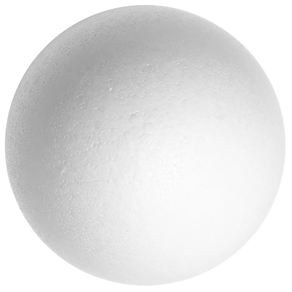 Palline cave in schiuma per artigianato Cerchi in polistirolo Forme di sfere Decorazione bianca Progetti fai da te Forniture artigianali con palline in schiuma