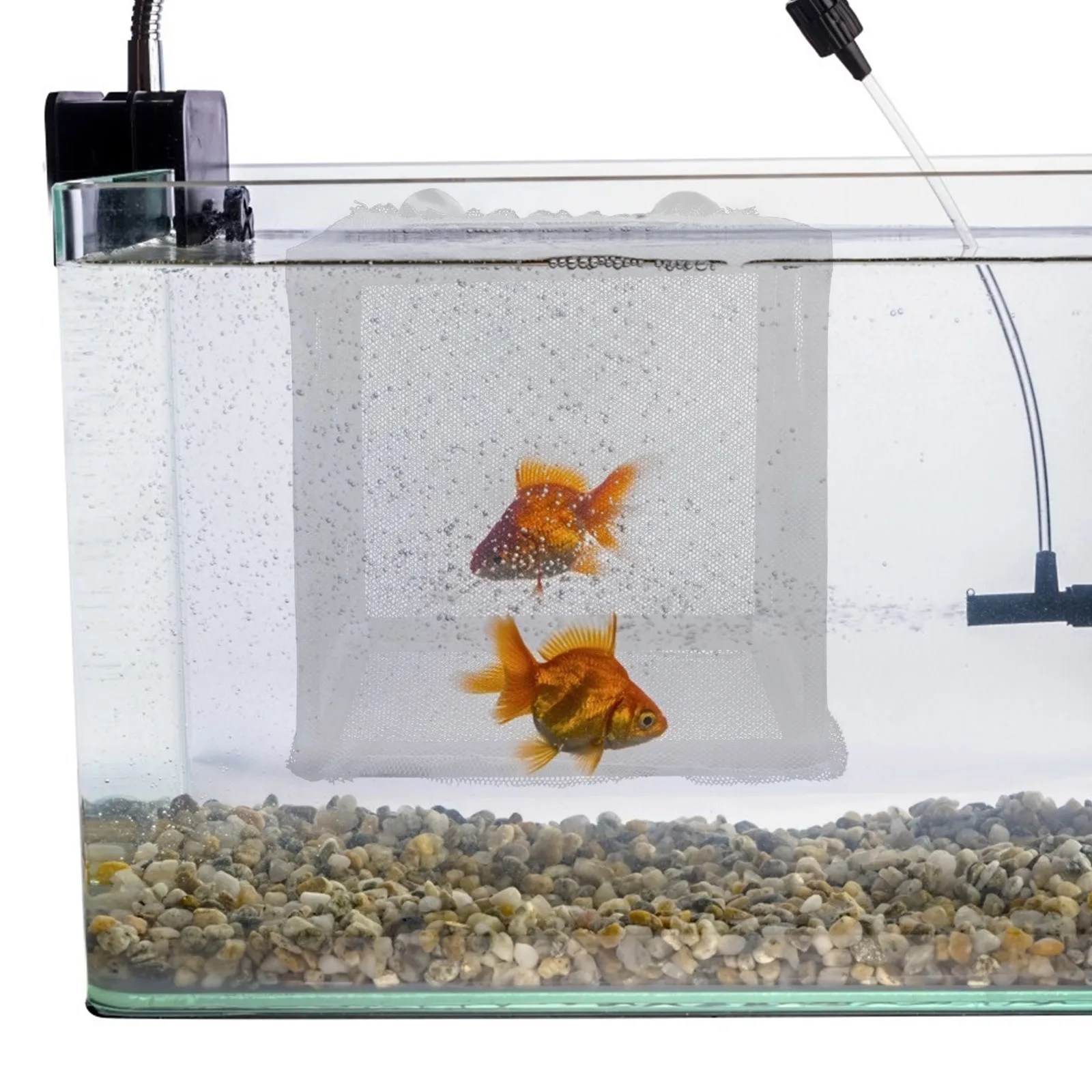 

2Pcs Fish Breeding Net High-Quality Plastic Aquarium Isolation Box Easy to Clean Compact Size for Fish Tank Hatchery Fishing Net