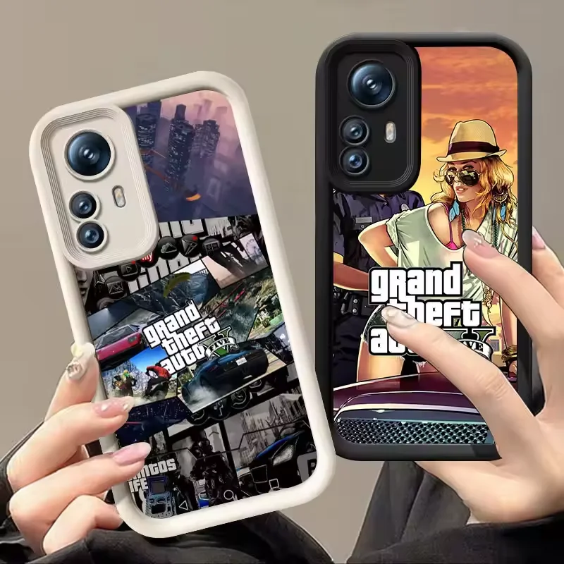 San Andreas GTA 5 For Samsung Galaxy Case S21 S22 S23 S24 Ultra Plus A14 A15 A25 A35 A52 A53 A54 A55 5G Phone Y2k Cool Cover