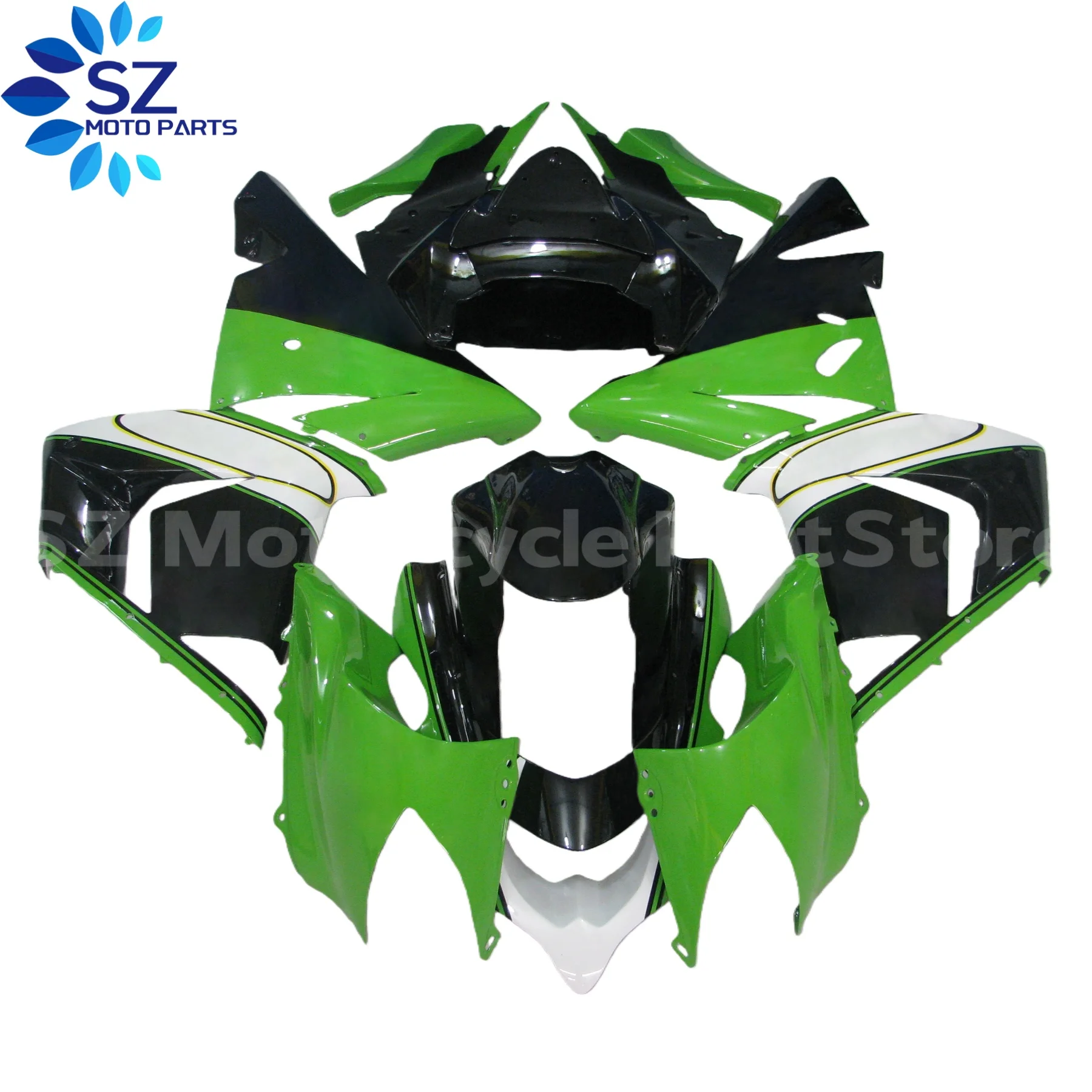 

Обтекатели, изготовленные методом литья под давлением, подходят для Ninja ZX10R 2004 2005 04 05, комплект обтекателей ZX-10R.