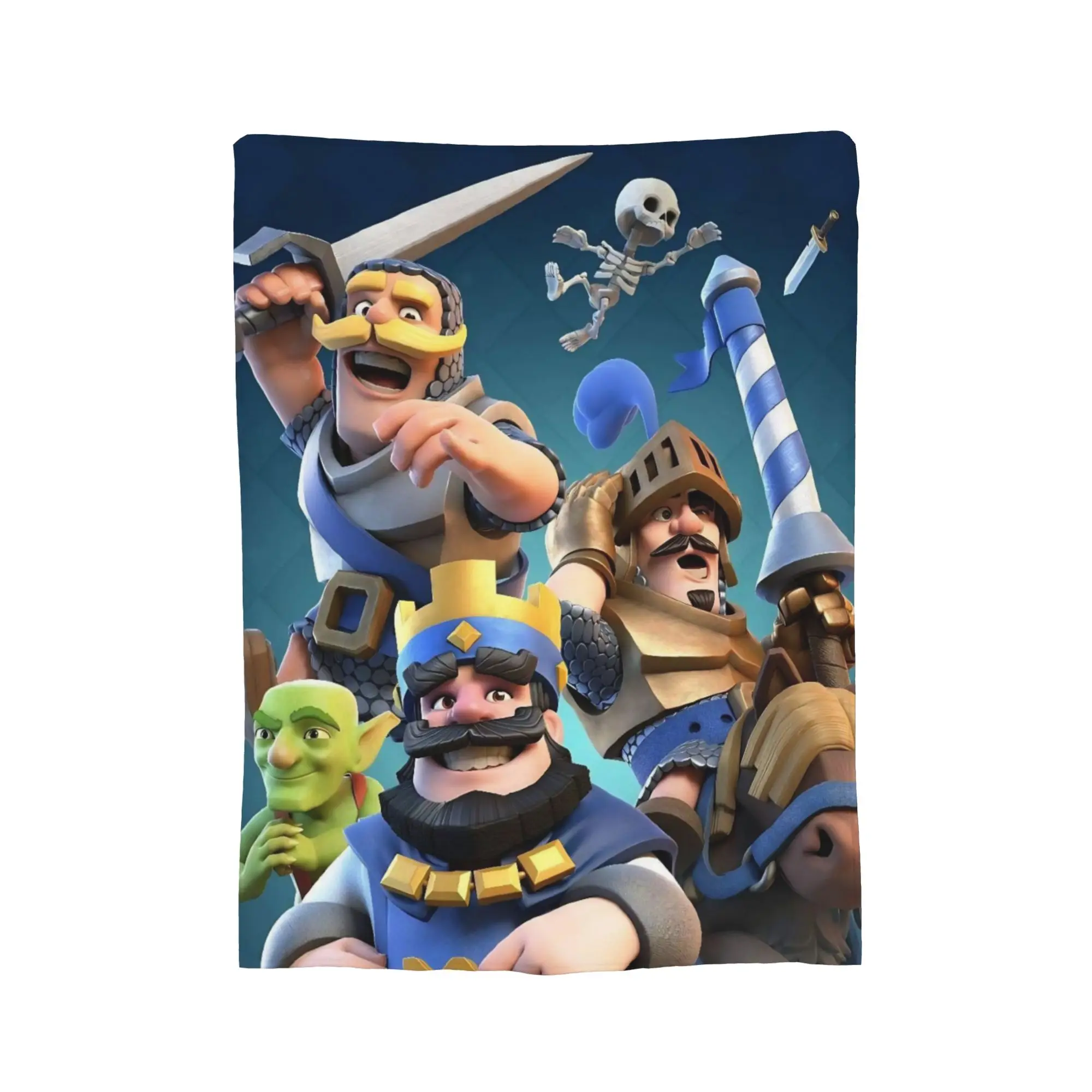 Clashs Royales عفريت البطانيات الصوف طباعة تنفس سوبر لينة رمي بطانية للفراش سيارة لحاف #2