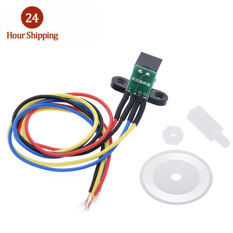 Photoelectric Speed Sensor Encoder Coded Disc Code Wheel For Freescale Smart Car 5V For Arduino DIY