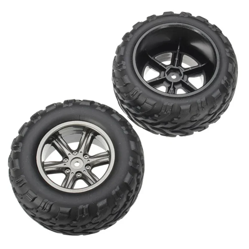 2PCS Tyres With Sponge 9115 2.4GHz Car Spare Parts Tyres With Sponge 15-ZJ01 Plastic&Rubber Wheel