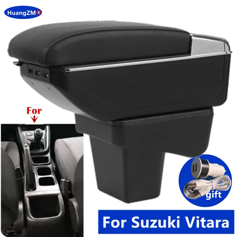 

For Suzuki Vitara Armrest box For Suzuki Vitara Car Armrest Central storage Box Interior Dedicated Retrofit Car Accessories
