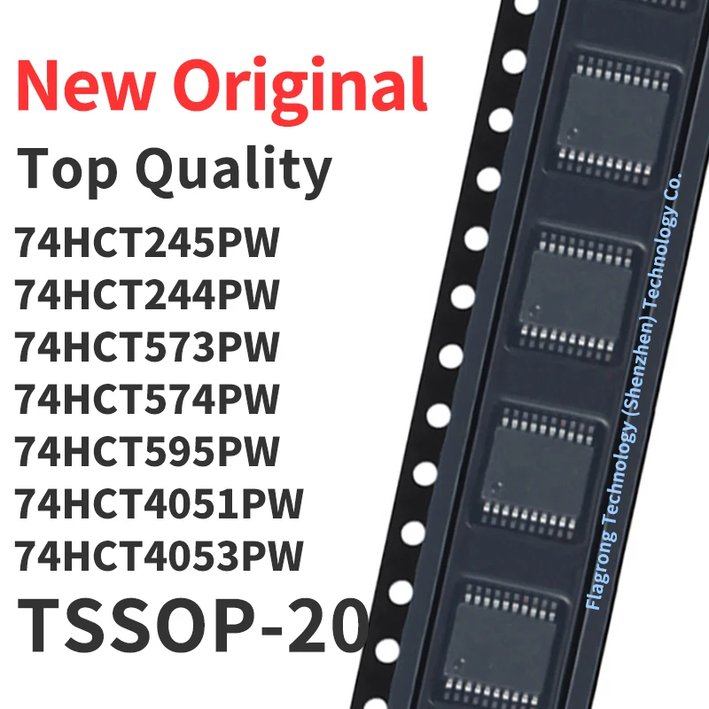 (10 Pieces) 74HCT245PW 74HCT244PW 74HCT573PW 74HCT574PW 74HCT595PW 74HCT4051PW 74HCT4053PW TSSOP-20 New Original Chip