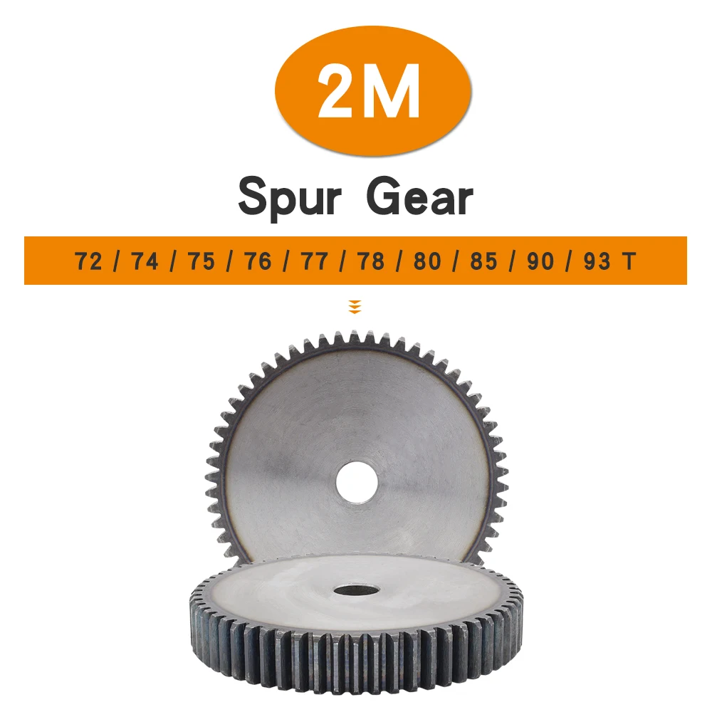 

Cylindrical Gear 2M72T/74T/75T/76T/77T/78T/80T/85T/90T/93T Carbon Steel Flat Gear Thickness 20mm High Frequency Quenching Teeth