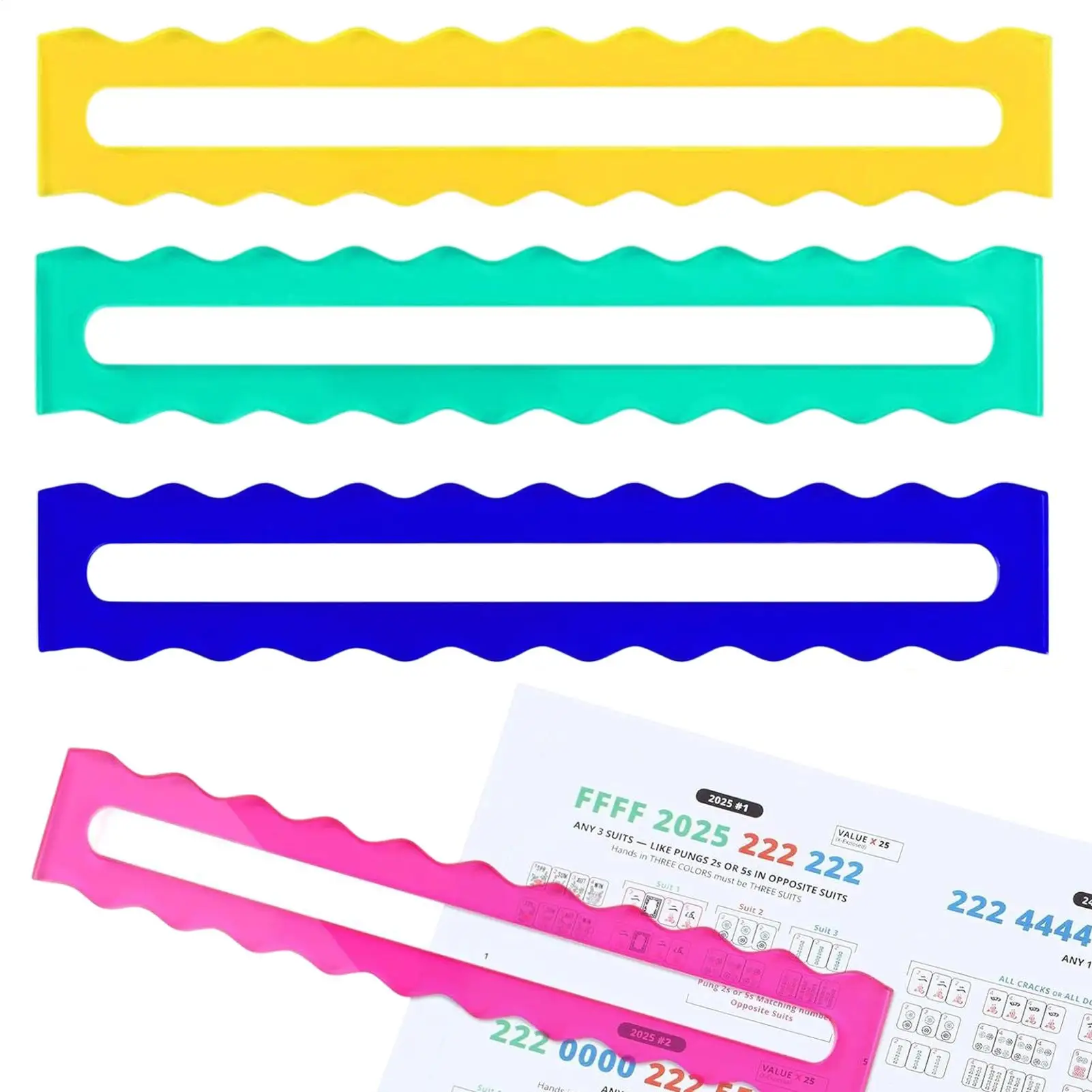 

Линейный считыватель карт для маджонга, 4 шт., принадлежности для маджонга, яркие правила для маджонга, помощник для игроков, игры в ночное время, семейный сбор