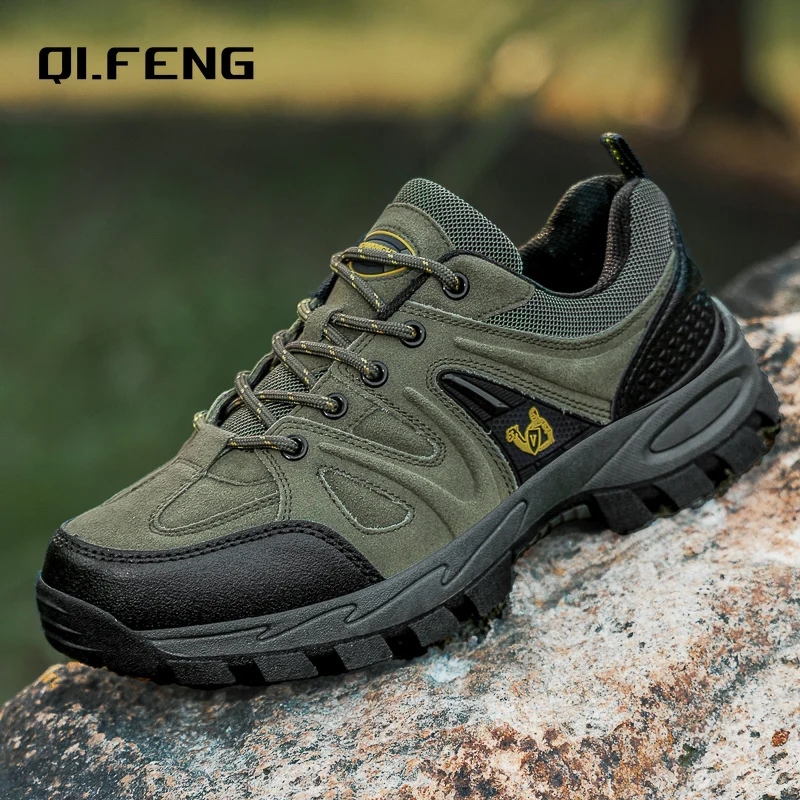 

Новые большие уличные альпинистские туфли с низким вырезом, сезонные уличные внедорожные туфли для отдыха, противоскользящие и износостойкие кроссовки