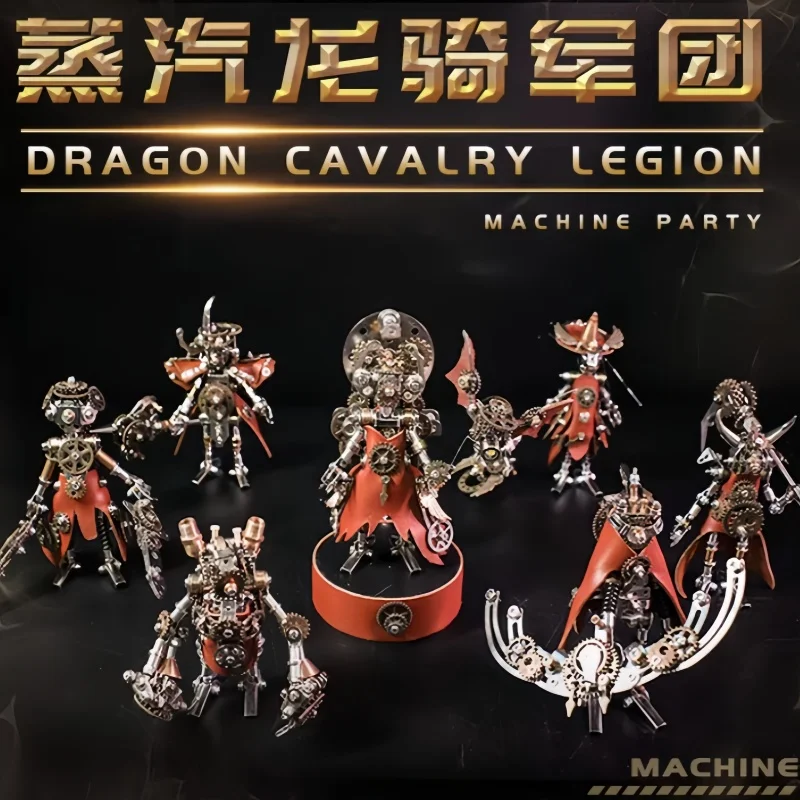 

Mechanical Handmade Dragon Knight Legion Metal Assembly Model: Scythe Assassin, Mage, Mecha Collectible Figure Gift