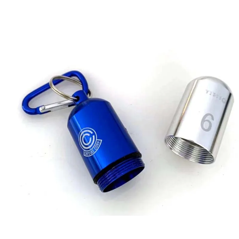 

New Dragon Balls Aluminum Alloy Keychain Toy Bulma Capsule Creative Keyring Portable Pill Box Container Pendant Birthday Gifts