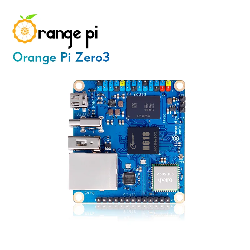 Orange Pi Zero 3 1.5GB Ram Development Board Allwinner H618 Chip Wifi-BT5.0 LPDDR4 Mini PC Orange Pi Zero3 Single Board Computer